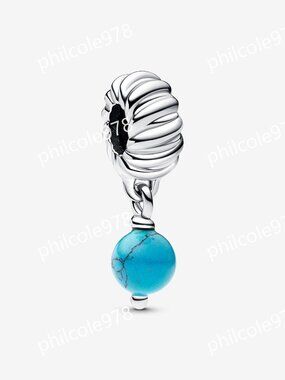 Pandora Turquoise-coloured Dangle Charm
